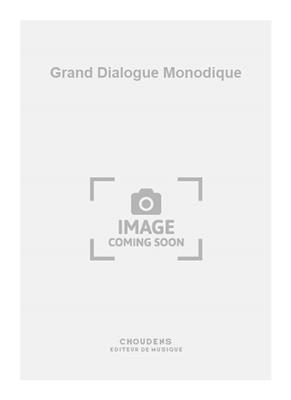 Schlee: Grand Dialogue Monodique: Orgel