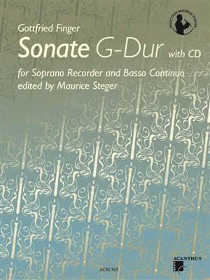 Gottfried Finger: Sonate G-Dur: Sopranblockflöte mit Begleitung
