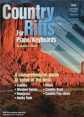 Andrew D. Gordon: Country Riffs For Piano/Keyboards: Klavier Solo