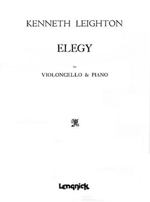 Kenneth Leighton: Elegy: Cello mit Begleitung