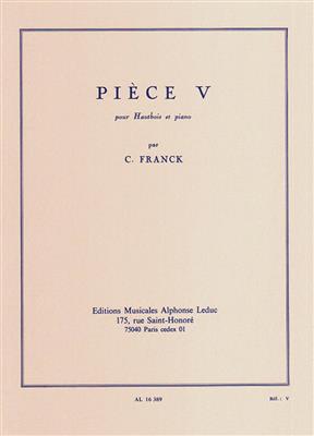 César Franck: Pièce V: Oboe mit Begleitung