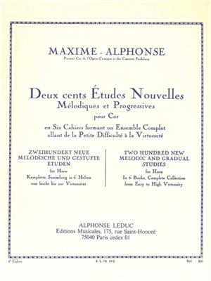 200 Études Nouvelles Mélodiques et Progressives 6