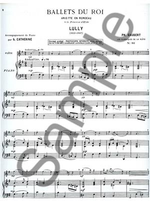 Jean-Baptiste Lully: Ariette en Rondeau: Flöte mit Begleitung