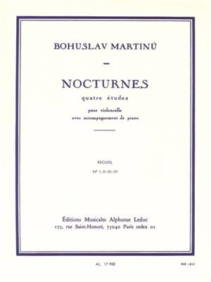 Bohuslav Martinu: Nocturnes pour violoncelle et piano: Cello mit Begleitung