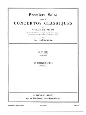 Pierre Rode: Concerto no. 1 (Rode): Violine mit Begleitung