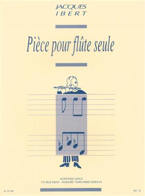 Jacques Ibert: Pièce pour flûte seule: Flöte Solo
