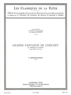 Jules Demersseman: Demersseman: Grande fantaisie de concert op. 52: Flöte mit Begleitung