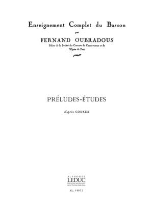 Oubradous: Preludes-Etudes: Fagott Solo