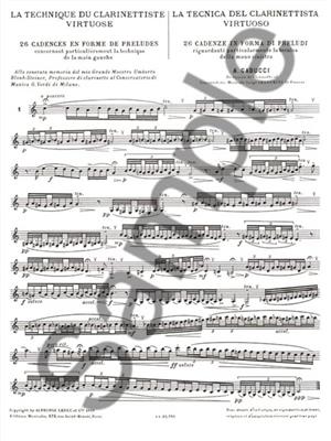 Agostino Gabucci: 26 Cadences en Forme de Preludes: Klarinette Solo