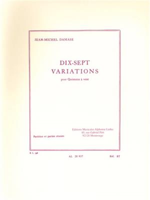 Jean-Michel Damase: 17 Variations Opus 22: Blasquintett