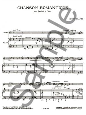 Robert Planel: Chanson Romantique: Oboe mit Begleitung
