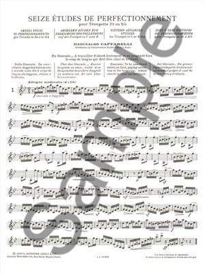 Reginaldo Caffarelli: 16 Etudes de Perfectionnement: Trompete Solo