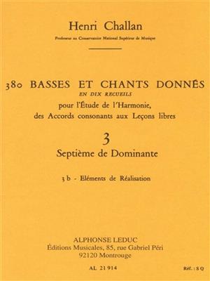 Henri Challan: 380 Basses et Chants Donnés Vol. 3B: Gesang Solo