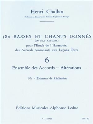 Henri Challan: 380 Basses et Chants Donnés Vol. 6B: Gesang Solo