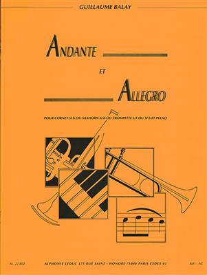 Guillaume Balay: Andante et Allegro pour cornet en Sib: Trompete mit Begleitung