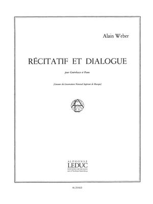 A. Weber: Récitatif et Dialogue: Kontrabass mit Begleitung