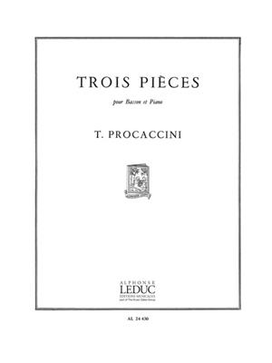 Teresa Procaccini: 3 Pieces: Fagott mit Begleitung