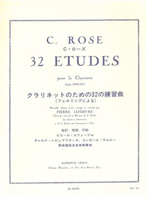 32 Études pour la Clarinette