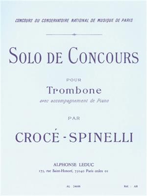 Bernard Croce-Spinelli: Solo De Concours: Posaune mit Begleitung