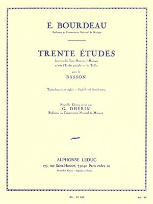 Bourdeau: 30 Etudes: Fagott Solo
