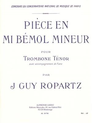 Joseph Guy Ropartz: Piece En Mib Mineur: Posaune mit Begleitung