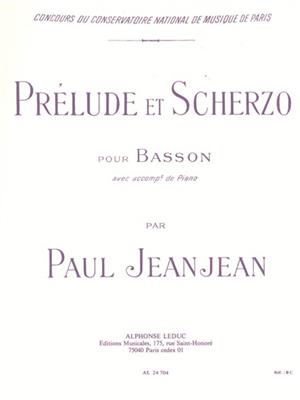 Paul Jeanjean: Prelude Et Scherzo: Fagott mit Begleitung