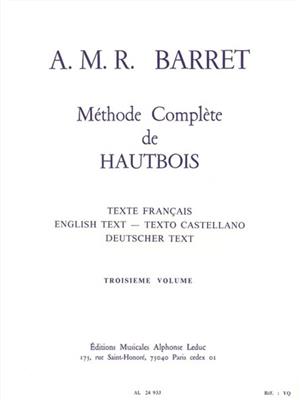 Méthode Complète de Hautbois, Troisieme Volume