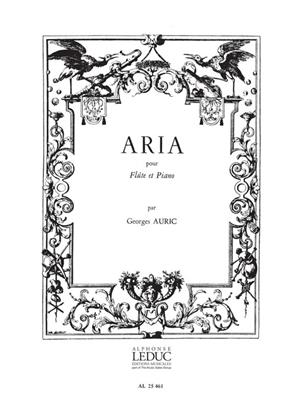 Georges Auric: Aria: Flöte mit Begleitung