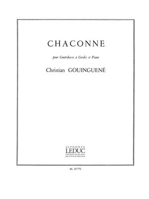 Christian Gouinguené: Chaconne: Kontrabass mit Begleitung