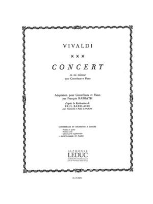 Antonio Vivaldi: Concert En Mi Mineur: Kontrabass mit Begleitung