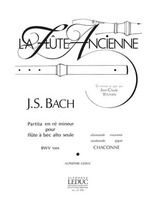 Johann Sebastian Bach: Partita BWV1004 in D Minor: Altblockflöte