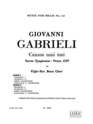 Andrea Gabrieli: Canzon Noni Toni: Blechbläser Ensemble