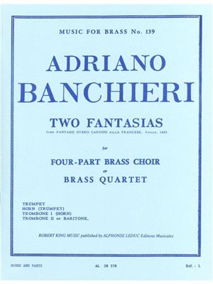 Banchier: 2 Fantasias: Blechbläser Ensemble