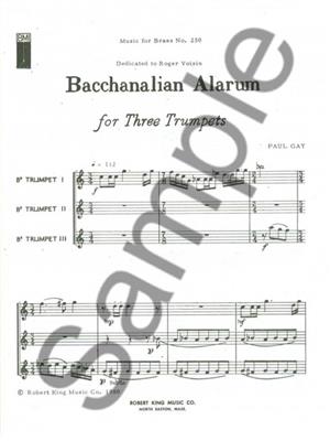 Paul Gay: Paul Gay: Bacchanalian Alarum: Trompete Ensemble