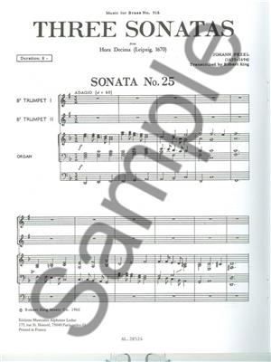 Pezel: 3 Sonatas-25-22-30Hora Decima: Trompete Duett