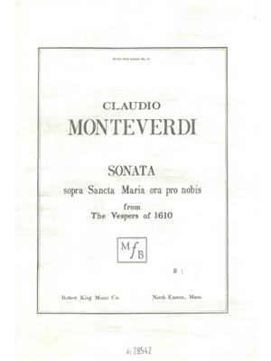 Claudio Monteverdi: Sonata Sopra Sancta Maria: Blechbläser Ensemble
