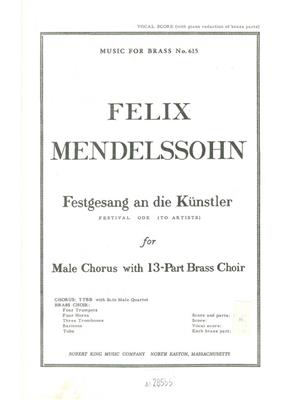 Felix Mendelssohn Bartholdy: Sokol Festgesang An Die Kunstler: Blechbläser Ensemble