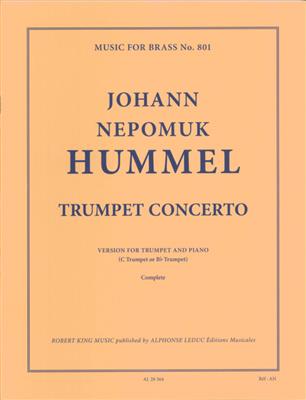 Johann Nepomuk Hummel: Trumpet Concerto: Trompete Solo