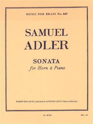 Samuel Adler: Sonata (Horn and Piano): Horn mit Begleitung