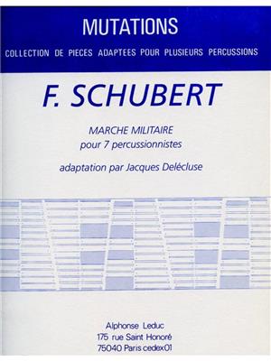 Franz Schubert: Marche Militaire: Sonstige Percussion