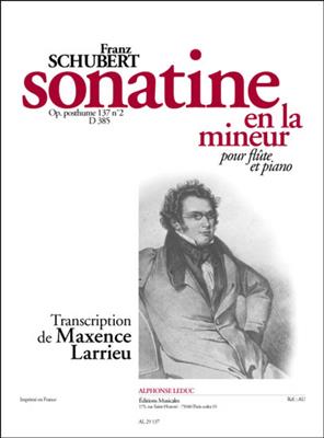 Franz Schubert: Sonatina Op.posth.137, No.2 in a minor: Flöte mit Begleitung