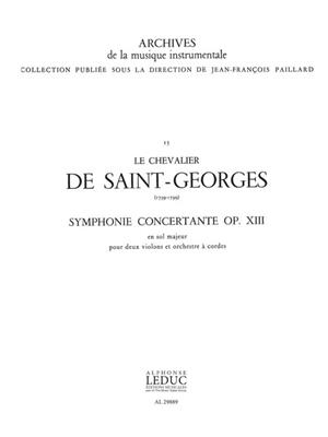 Joseph Boulogne Chevalier de St-Georges: Symphonie concertante in G major: Streichorchester