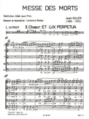 Gilles: Messe Des Morts -Requiem: Gemischter Chor mit Begleitung