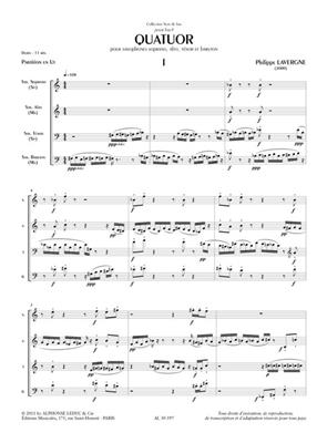 Lavergne: Quatuor: Saxophon Ensemble