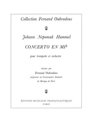 Johann Nepomuk Hummel: Concerto En Mib: Trompete mit Begleitung