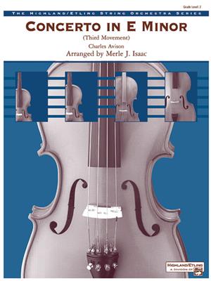Avison: Concerto in E minor: (Arr. Merle Isaac): Streichorchester