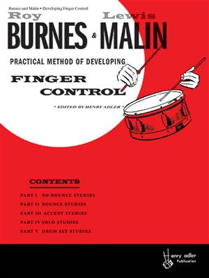 Roy Burns: Practical Method of Developing Finger Control: Snare Drum