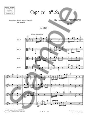 Bartolomeo Campagnoli: 4 Caprices no. 35: (Arr. Michèle Pennielle-Roudon): Viola Ensemble