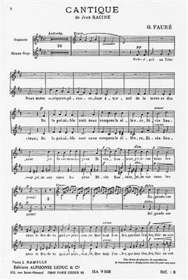 Gabriel Fauré: Cantique De Jean Racine Op.11 in D Major: Gesang Duett