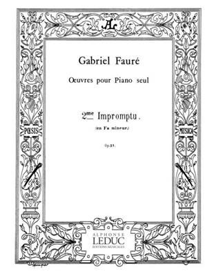 Gabriel Fauré: Impromptu N02 Op31: Klavier Solo